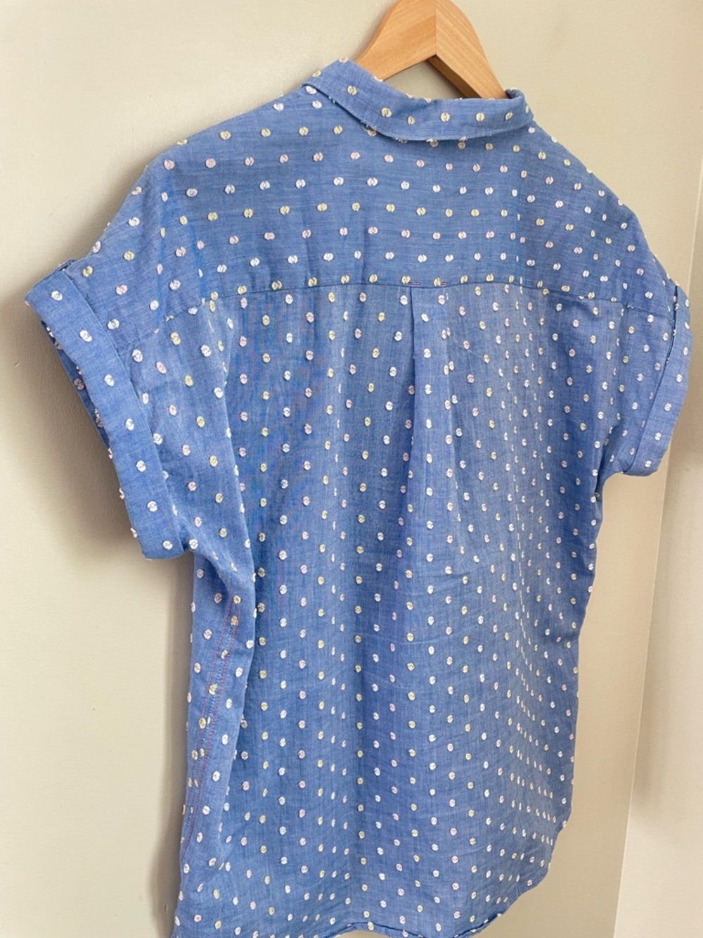 White Stuff Ellie Organic Cotton Shirt Size UK 12 US8 Cottagecore Coastal Spring - Picture 6 of 11